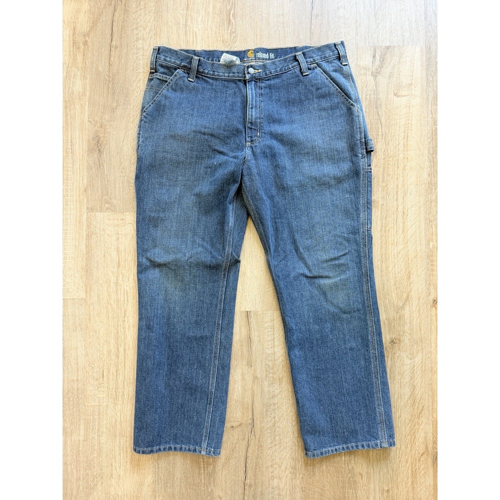 Carhartt B17 Relaxed Fit Straight Leg Jeans Stonewash Denim Blue Mens 40x30